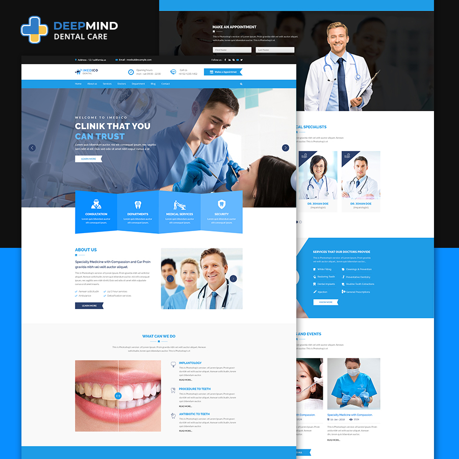 DeepMind Hospital HTML Template - 4